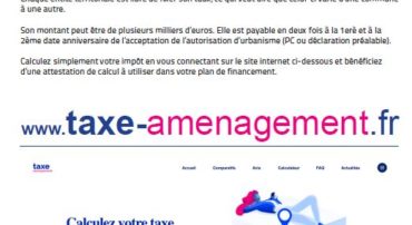 TAXE D’AMÉNAGEMENT