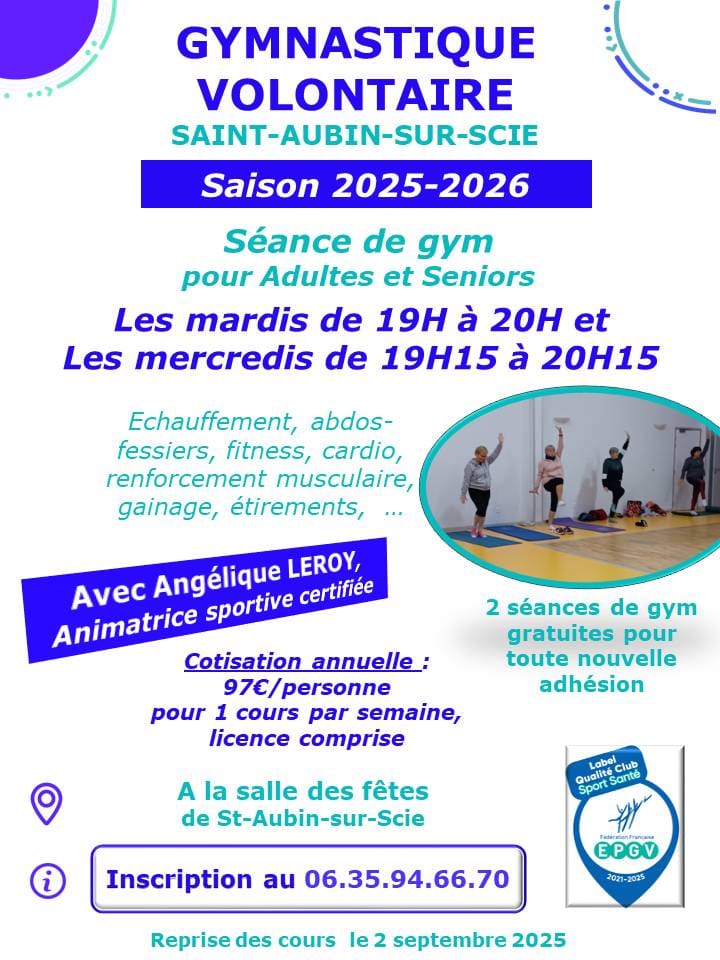 GYMNASTIQUE VOLONTAIRE SAISON 2025-2026