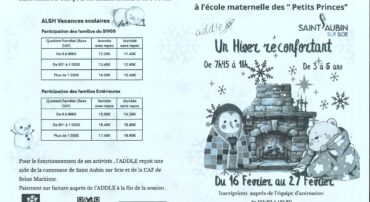 CENTRE AERE VACANCES DE FEVRIER 2026