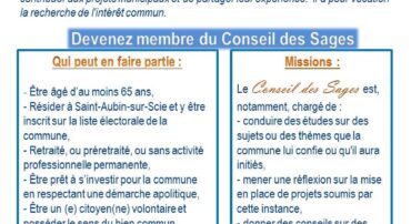 CONSEIL DES SAGES APPEL A CANDIDATURE
