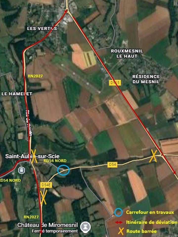 Fermeture RD54 ET RD54E du 19.10 au 17.12.26
